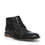 Steve Madden Men's Black Leather Combat Boots