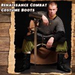 Men's Viking Leather Boots for Cosplay & Festivals