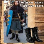 Men's Viking Leather Boots for Cosplay & Festivals