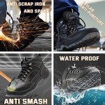 Men's Real Leather Steel Toe Work Boots