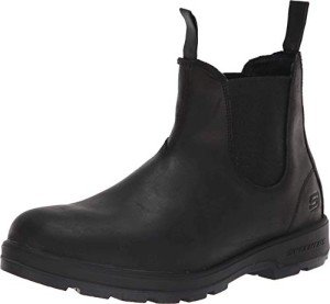 Skechers Men's Molton Gavero Black Leather Boot