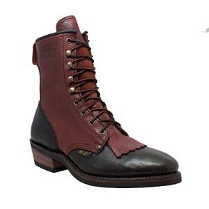 Men's Brown Leather Western Packer Work Boots