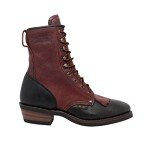 Men's Brown Leather Western Packer Work Boots
