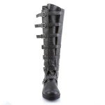 Medieval Pirate Steampunk Boots for Men - Black