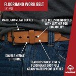 Wolverine Men's Leather Work Belt - Gravel, 44