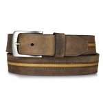 Wolverine Men's Rugged Leather Work Belt - Brown