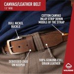 Wolverine Men's Rugged Leather Work Belt - Brown