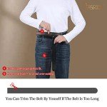 JASGOOD Men's Leather Ratchet Belt Strap (35mm)