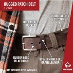 Wolverine Men's Brown Leather Work Belt - 36