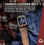 Wolverine Men's Rugged Leather Work Belt - Brown