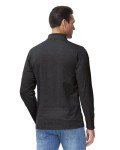 Men's 1/4 Zip Fleece Pullover Shirt - Black XL
