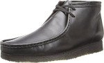 Clarks Men's Black Leather Wallabee Chukka Boots