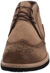 Men's Wingtip Leather Ankle Boot in Tobacco Suede