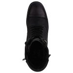 Men's Black Leather Lace-Up Ankle Boots