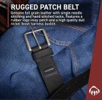 Wolverine Men's Black Leather Work Belt - 34