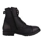 Men's Black Leather Lace-Up Ankle Boots