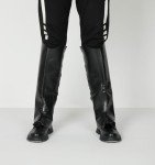 Men's Steampunk Pirate Boots Covers - Black Size M