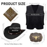 4-Piece Cowboy Costume Set for Men
