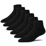 Men's Cotton Athletic Running Ankle Socks - 6 Pack