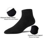 Men's Cotton Athletic Running Ankle Socks - 6 Pack