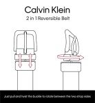 Calvin Klein Men's Reversible Belt, Black/Brown