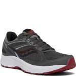 Saucony Men's Cohesion 14 Running Shoes - Charcoal/Red