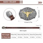 Floral Engraved Western Leather Cowboy Belt