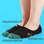 Men's Non-Slip Low Cut No Show Socks – 6 Pack