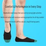 Men's Non-Slip Low Cut No Show Socks – 6 Pack