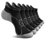 BULLIANT Men's Cushioned Athletic Ankle Socks - 6 Pairs