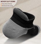 BULLIANT Men's Cushioned Athletic Ankle Socks - 6 Pairs