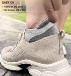 KEMISANT Men's Cushioned Ankle Socks - 6 Pairs