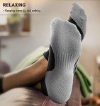 BULLIANT Men's Cushioned Athletic Ankle Socks - 6 Pairs