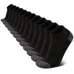 COOVAN 12 Pack Men's Cushioned Ankle Socks