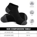 COOVAN 12 Pack Men's Cushioned Ankle Socks