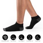 COOVAN 12 Pack Men's Cushioned Ankle Socks