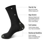 Men's Athletic Running Crew Socks - 8 Pairs