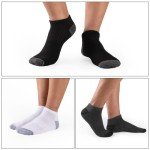 COOVAN 12 Pack Men's Cushioned Ankle Socks