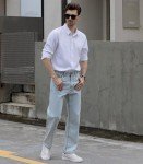 Beninos Men's Slim Fit Long Sleeve Dress Shirt