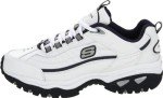 Skechers Men's Energy Afterburn Running Shoes - White/Navy