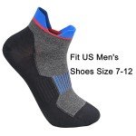 5 Pairs Men's Black/Grey Anti-Odor Ankle Socks