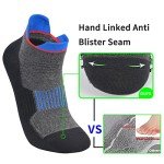 5 Pairs Men's Black/Grey Anti-Odor Ankle Socks