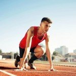 Men’s Athletic Crew Socks - 4 Pairs, Navy