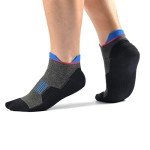 5 Pairs Men's Black/Grey Anti-Odor Ankle Socks