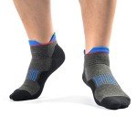 5 Pairs Men's Black/Grey Anti-Odor Ankle Socks