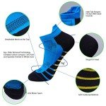 Men's 5-Pack Cushioned Anti-Blister Running Socks