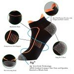 Men's Anti-Odor Blister-Resistant Running Socks, 5-Pack