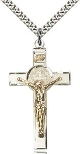 Classic Gold Cross Necklace for Men