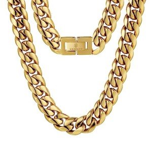 Men's 18K Gold Cuban Link Chain Necklace