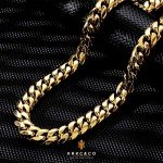 Men's 18K Gold Cuban Link Chain Necklace